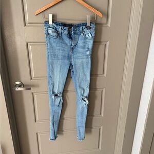 Kendall & Kylie Light Blue Distressed Skinny Jeans